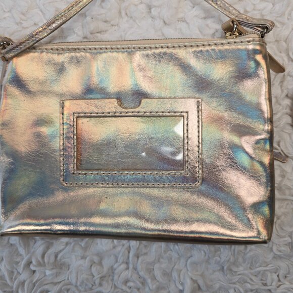 Vintage Lilly Pulitzer Iridescent Gold Crossbody Mini Bag - Picture 6 of 9